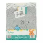 Nalle Puh 2-pack bodys med lång arm,62/68cm, Grå