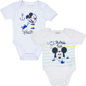Mickey 2 pack baby bodysuits